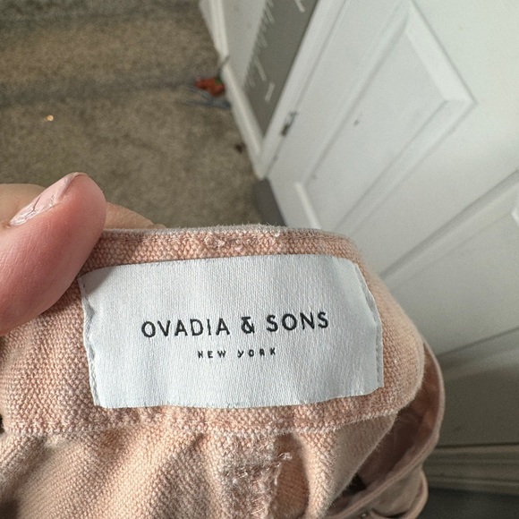 OVADIA AND SONS Mens Pink Carpenter Pants Size 36 Double Enforced‎ Knees Raw Hem - Picture 3 of 8